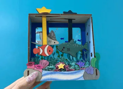 海洋立體景深手作