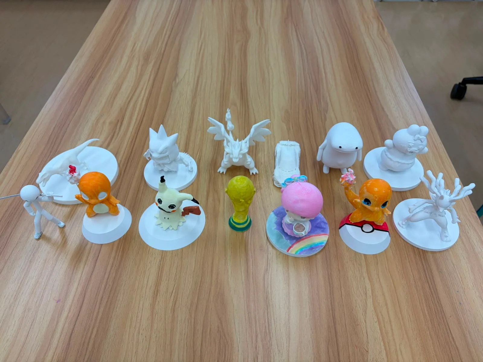 10教育3D打印課堂的多款學生作品